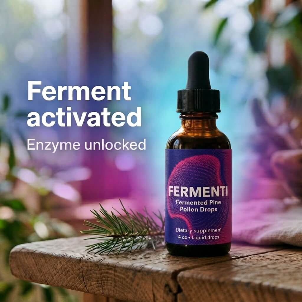 Fermented Pine Pollen drops — ferment activated, enzyme unlocked